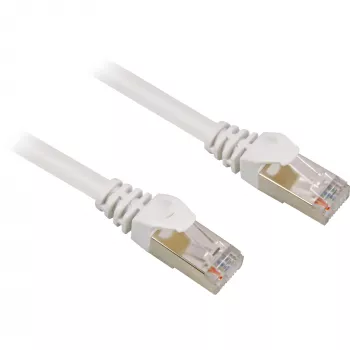 Paikakaabel RJ45 pistik > RJ45 pistik CAT.6 S/FTP (valge, 1,5 meetrit)