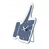 NeXtime kell 5185bl Mini Thumbs Up, 20,5x21, seinakell, sinine/hõbedane