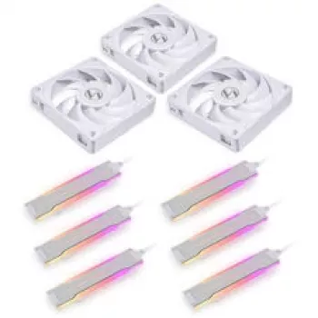 Lian Li UNI FAN P28 120mm ARGB korpuse ventilaatorid, 3-pakk, valge