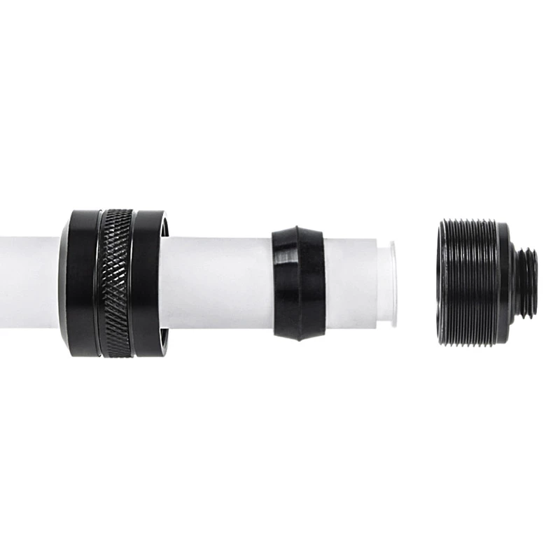 Fitting Alphacool 17471 — messing must, Ø22 mm, kõrgus 20 mm