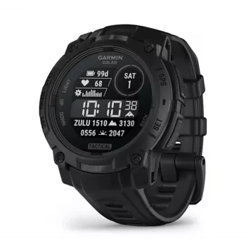 Nutikell GARMIN Instinct 3 45mm Solar Tactical Edition Must — 45mm, päikeseenergial laadimine, GPS, pulsikell