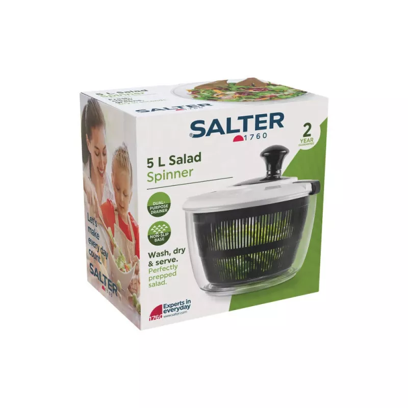 Salter salatiketraja BW13899EU7 5 L mahutavus, BPA-vaba plastkauss ja -korv