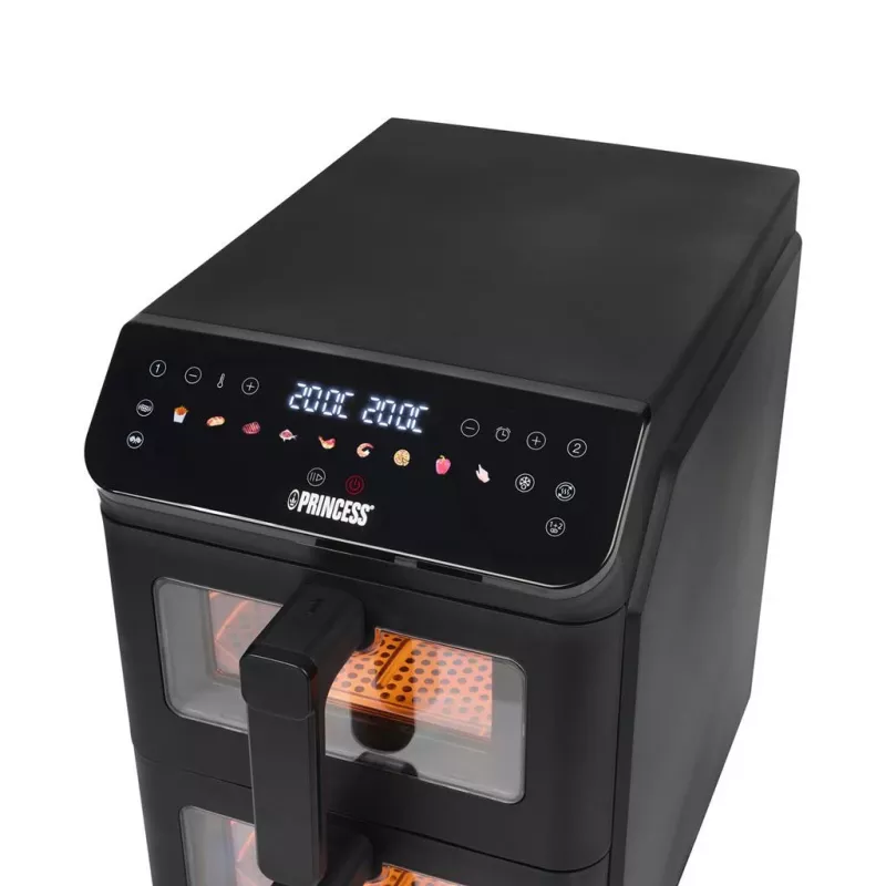 Princess Double Stack Airfryer | 182490 | Võimsus 3000 W | Mahutavus 11,2 L | Must