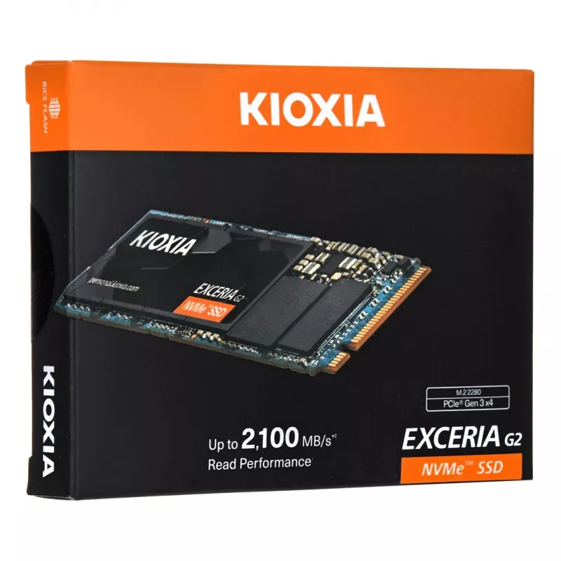 SSD-ketas Kioxia 2 TB M.2 PCI Express 3.1a NVMe EXCERIA G2