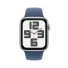 Apple Watch SE GPS 40mm hõbedane alumiiniumkorpus teksasportribaga