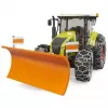 Mudeltraktor BRUDER Claas Axion 950 lumekettide ja lumesahaga, mõõtkavas mudel