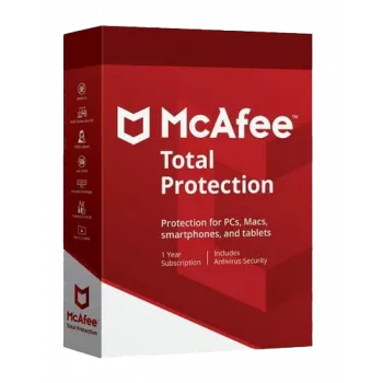 McAfee Total Protection – 5 seadet / 1 aasta, globaalne
