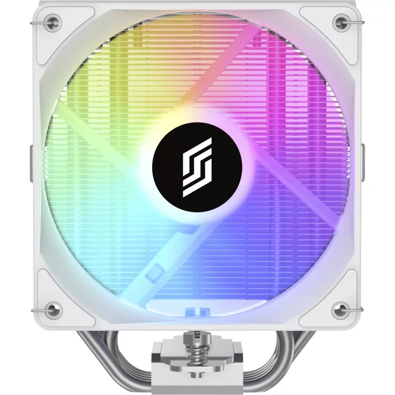 Protsessori jahuti Silentware Bora RGB Valge 120 mm PWM ARGB ventilaatoriga, 215 W TDP, ühildub AM5 ja LGA1851-ga