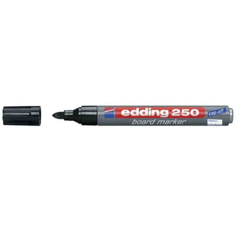 Marker, kuulotsakuga, Edding 250, must