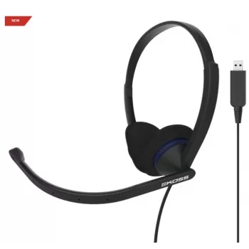 Koss CS200 USB-peaklapp juhtmega peavõruga kõned/muusika USB Type-A must