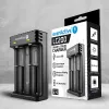 everActive LC200 majapidamisaku laadija USB, 2 pesaga, Li-Ion, toetab AA/AAA, 5 V sisend, 4,2 V väljund, must