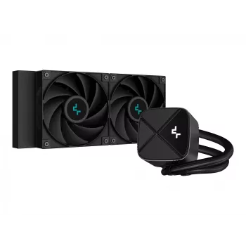 All-in-one vedelikjahuti DeepCool LS520S — 120 mm ventilaatorid, 500–2250 p/min, must, toetab LGA1700/AM5/TR4