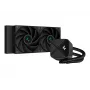 All-in-one vedelikjahuti DeepCool LS520S — 120 mm ventilaatorid, 500–2250 p/min, must, toetab LGA1700/AM5/TR4