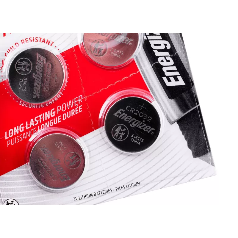 ENERGIZERI ERIPATAREI CR2032, 4 tk, 3V, ECO