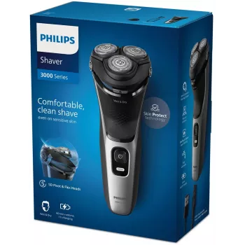 Elektriline pardel Philips 3000 Series S3143/00 — 3-pealine pöörlev, märg ja kuiv, Li-Ion, 60 min tööaeg