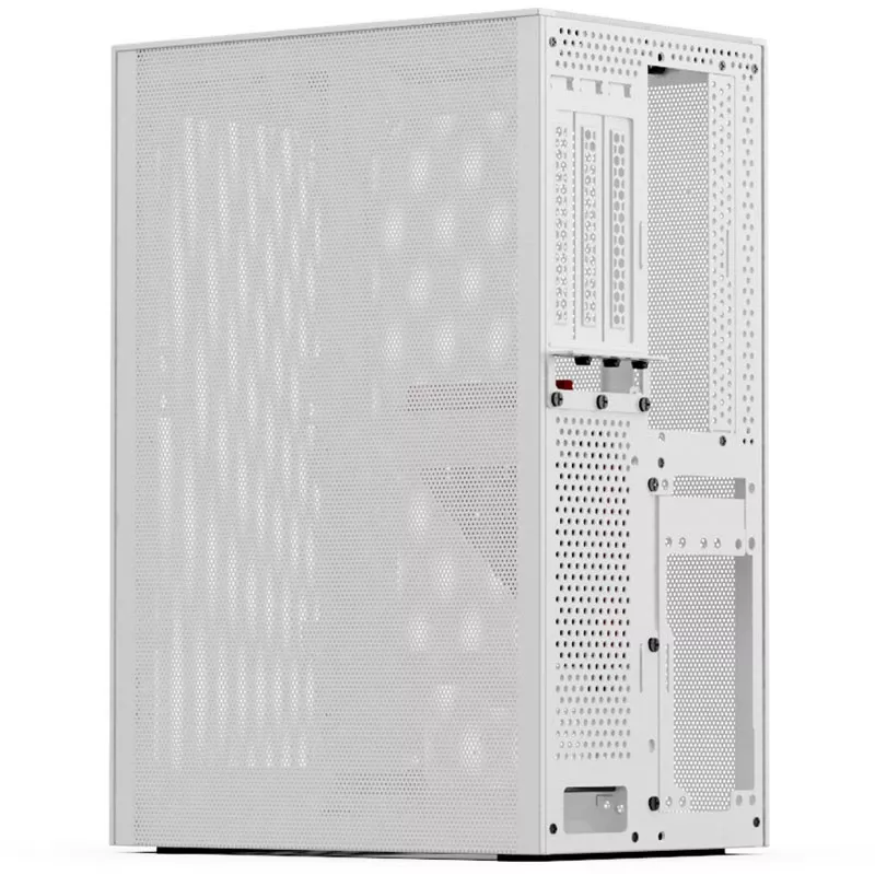 Arvutikorpus SSUPD Meshlicious Full Mesh PCIE 4.0 Edition Mini-ITX korpus - valge