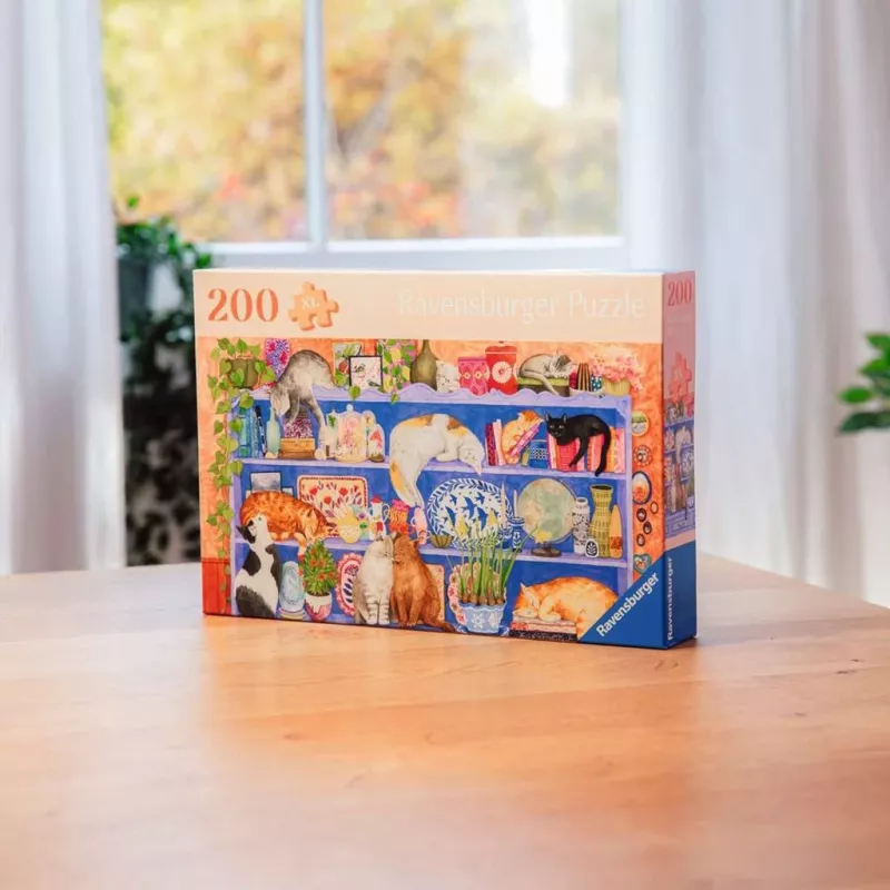 Pusle Ravensburger Feel Well & Puzzle Kassid riiulil — 200 tükki