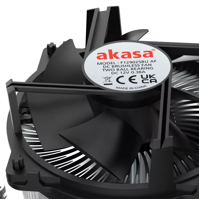 Akasa Intel LGA1700 protsessori hübriidjahuti 9 cm Alumiinium, Must 1 tk