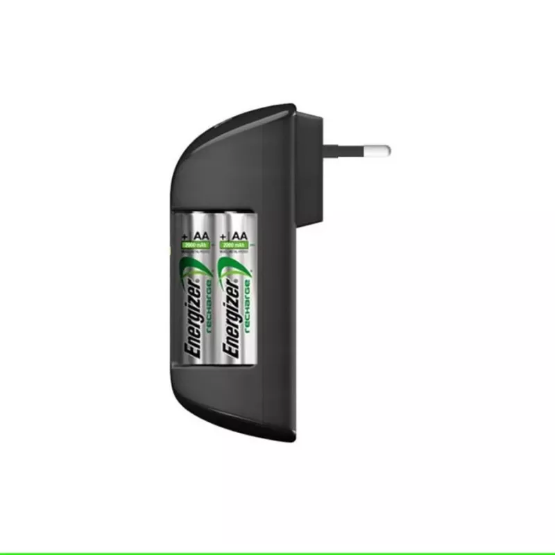 Akulaadija Energizer Pro Charger AC 4‑pesaline AA/AAA NiMH jaoks, 100–240 V, 2000 mAh akud kaasas