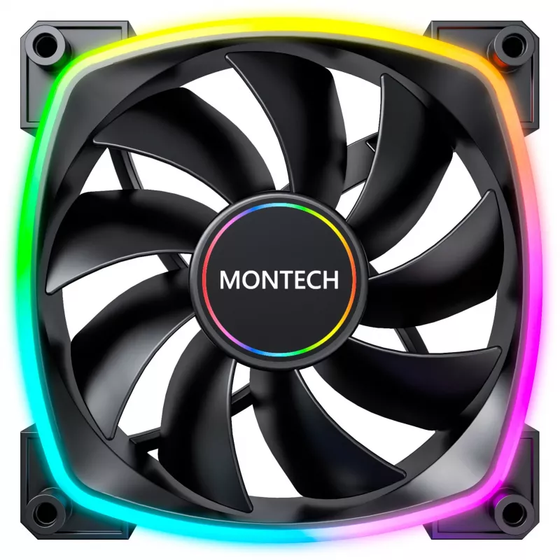 Ventilaator Montech AX140 PWM 14 cm must 540-1760 RPM