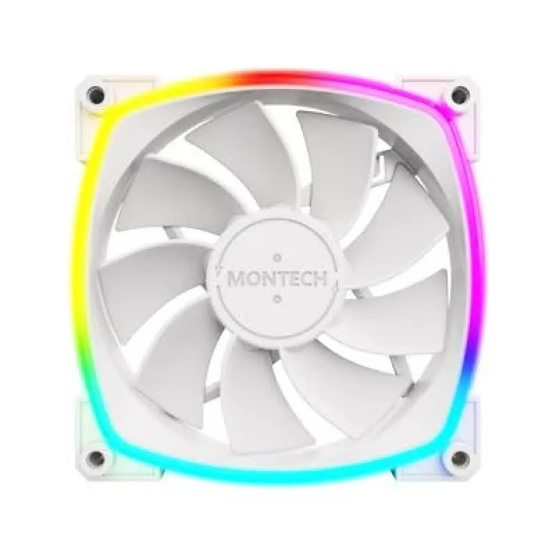 Montech RX120 PWM arvutikorpuse ventilaator 12 cm valge 3 tk