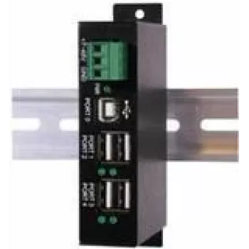 EXSYS EX-1163HMS-WT 4-pordiline USB 2.0 jaotur liigpingekaitse ja laiendatud temperatuurivahemikuga