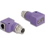 DeLOCK 60680 kaabli pistikuadapter M12 RJ45 Violetne