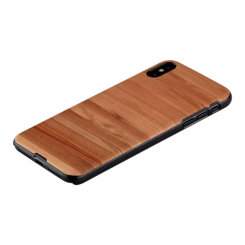 Man and wood telefonikest iPhone X/XS jaoks — cappuccino must kaitsekate