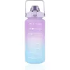 Extralink Motivational Bottle, veepudel, 2000 ml, lilla-sinine, BUT-992