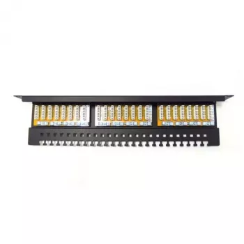 DIGITUS Professional DN-91624U - patch-paneel - RJ-45 x 24 - must, RAL 9005 - 1U (19 inch)
