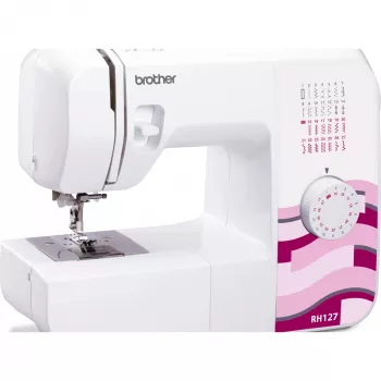 Automaatne majapidamisõmblusmasin Brother RH127VP2 — 27 programmi, 820 p/min, 5 mm piste laius, vaba käsi, LED-ekraan