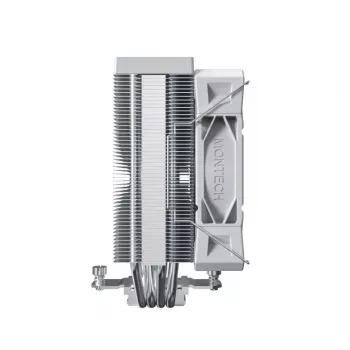 CPU õhkjahuti Montech NX400, 120 mm ventilaatorid, Valge, mõõdud 156×74×120 mm, TDP 270 W
