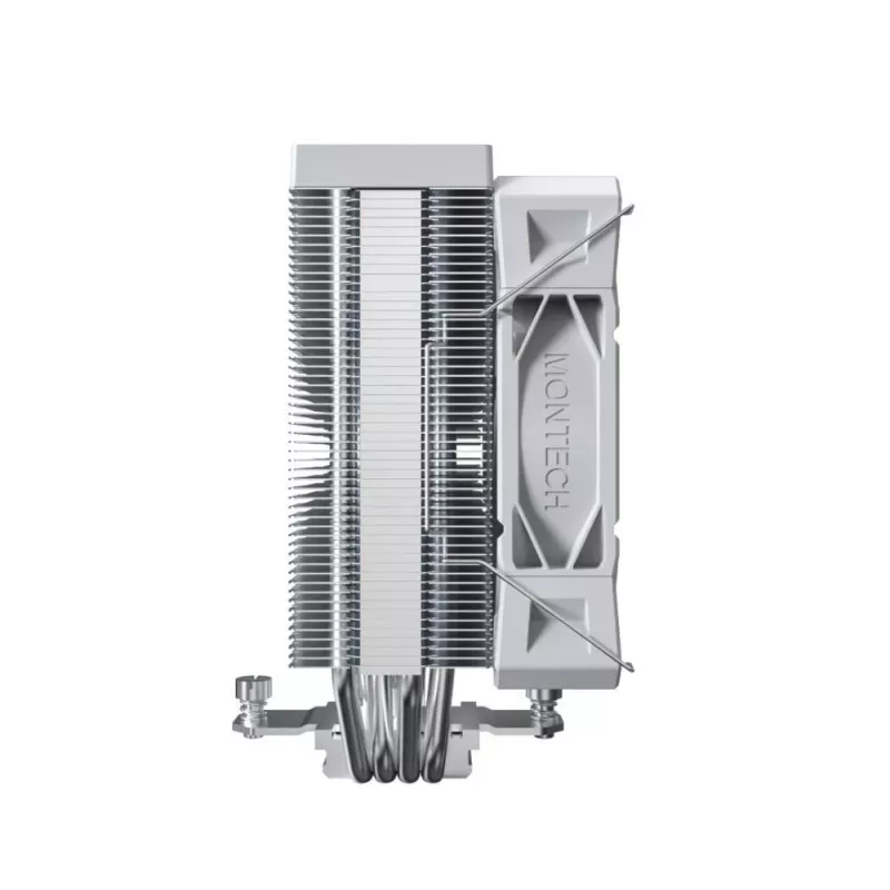 CPU õhkjahuti Montech NX400, 120 mm ventilaatorid, Valge, mõõdud 156×74×120 mm, TDP 270 W