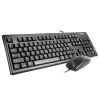 A4Tech KM-72620D - klaviatuuri ja hiire komplekt - USB - US - must