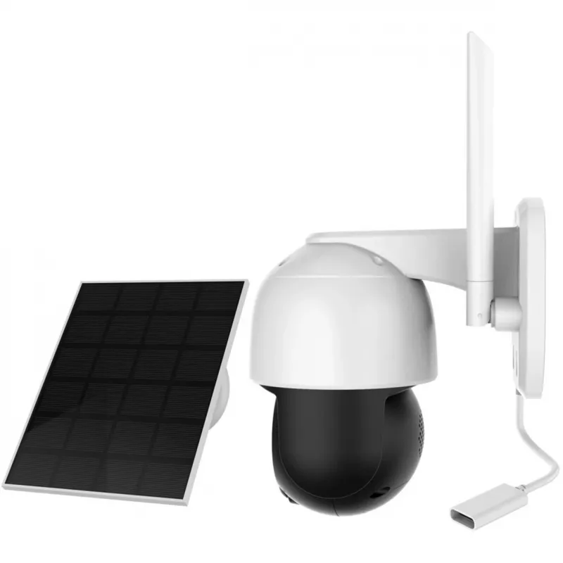 IP-valvekaamera Foscam B4 Dome 4 MP (2560×1440), Wi‑Fi 2,4 GHz, IP65, Päike + Aku 5000 mAh, 355° pööre, 90° kallutus
