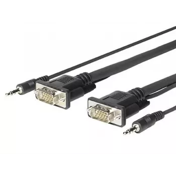 Vivolink PROVGAMCS1.8 videokaabli adapter 1.8 m VGA (D-Sub) + 3,5 mm Must