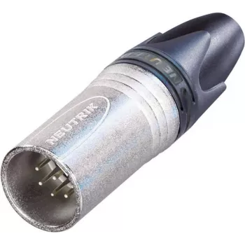 Neutrik XLR-pistik, sirge, kontaktide arv: 7, hõbedane, NC7MXX, 1 tk (NC7MXX)