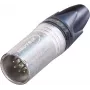 Neutrik XLR-pistik, sirge, kontaktide arv: 7, hõbedane, NC7MXX, 1 tk (NC7MXX)