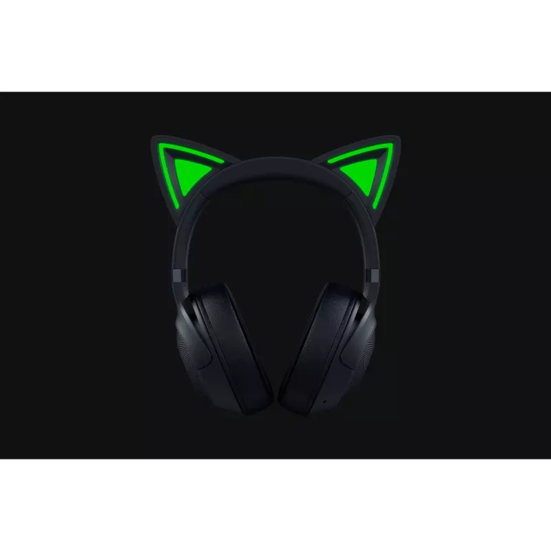 Peakomplekt Razer Kraken Kitty V2 BT — juhtmevaba Bluetooth, ümberkõrvaklapid, peapael, 20–20000 Hz, 325 g, must