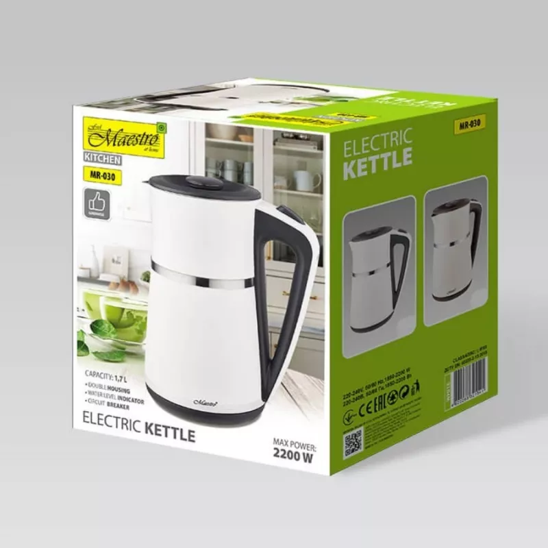 Elektriveekeetja MAESTRO MR-030-WHITE