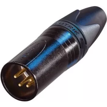 Neutrik XLR-pistik, sirge Pooluste arv: 4 Must NC4MXX-B 1 tk (NC4MXX-B)