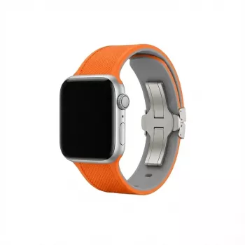 Kella käepael GUAN Premium Plus Apple Watchile 38/40/41/42 mm — oranž/hall