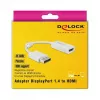 Video kaabli adapter DeLOCK 63936 DisplayPort HDMI-le 0,1 m valge