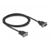DeLOCK jadakaabel RS-232 D-Sub9 isane emasele 2 m Must