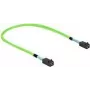 DeLOCK SAS-kaabel 86624 0,5 m 64 Gbit/s roheline