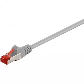 Wentronic Goobay CAT 6 paigalduskaabel, S/FTP (PiMF), hall, 10 m – LSZH halogeenivaba, vask (50891)