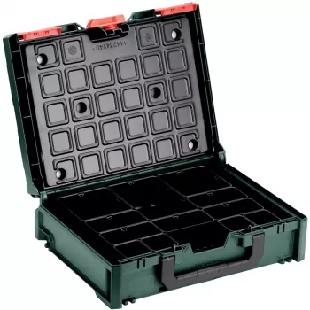 Tööriistakorraldaja Metabo metaBOX 100S Organizer – modulaarne hoiukast väikeste osade ja tarvikute jaoks