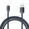 Baseus Crystal Shine kaabel USB-Lightning, 2,4A, 2m (must)