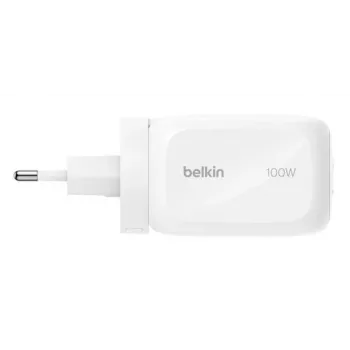 Seinalaadija Belkin BOOSTCHARGE 100W 2C1A WCH016HQWH vahetatava pistikuga