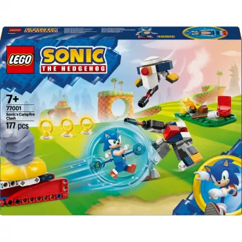 Konstruktor LEGO Sonic the Hedgehog 77001 Lõkketule vastasseisu mängukomplekt, 177 osa, 1 minifiguur, vanusele 7+